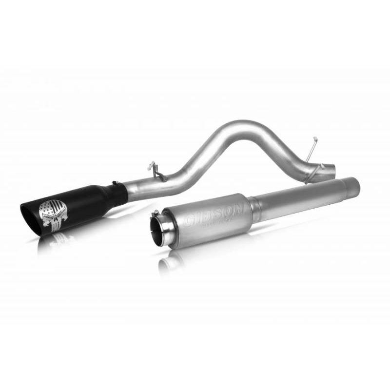Gibson 09-13 Ram 1500 ST 4.7/5.7L 4in Patriot Skull Series Cat-Back Single Exhaust – Stainless