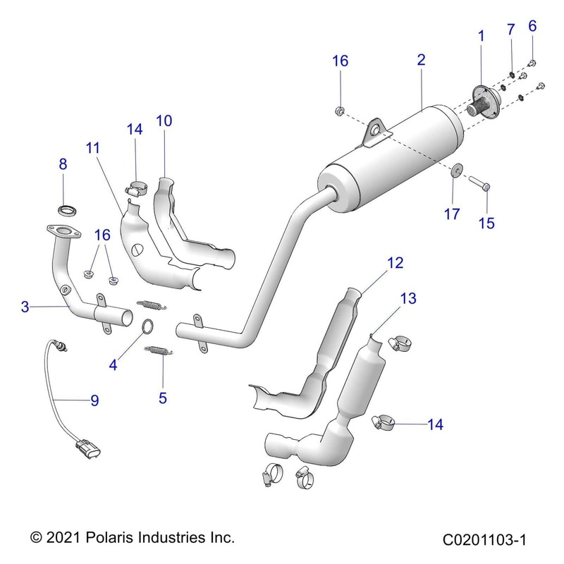 Weld-Exhaust Headpipe,O2 by Polaris