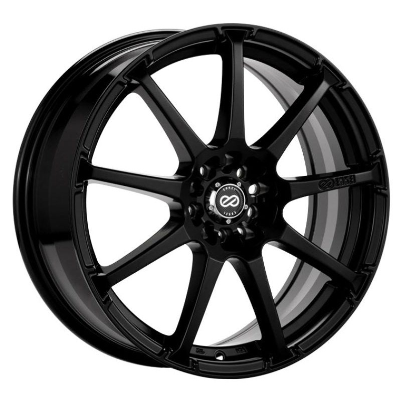 16×7.0 Enkei EDR9, 4×100/108 38mm Offset 72.6 Bore Diameter Matte Black Wheel