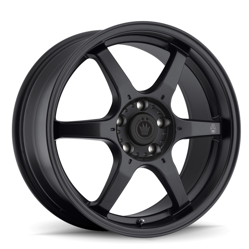 Konig Backbone 15×6.5 4×100 ET38 Matte Black Milling Logo on Spoke