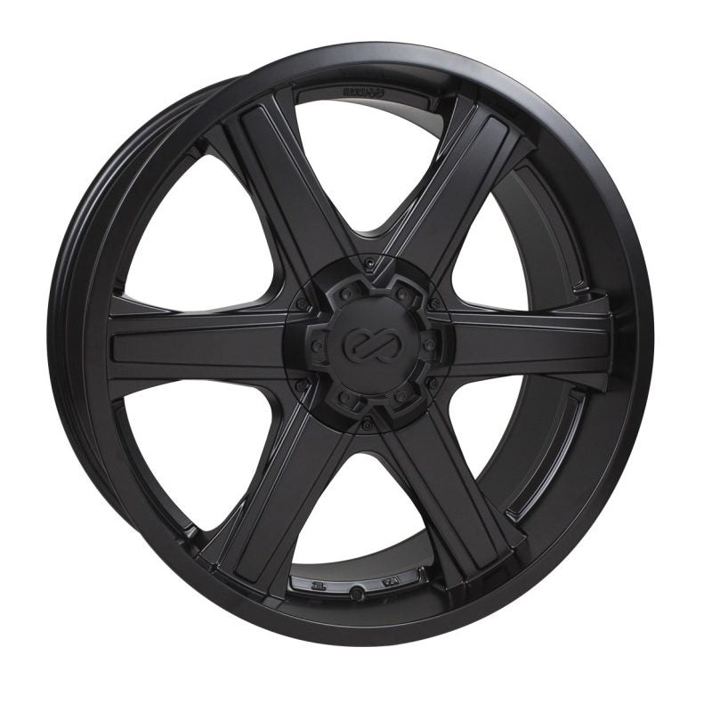 Enkei BHAWK 18×8.5 6×139.7 10mm Offset 108mm Bore Black Wheel