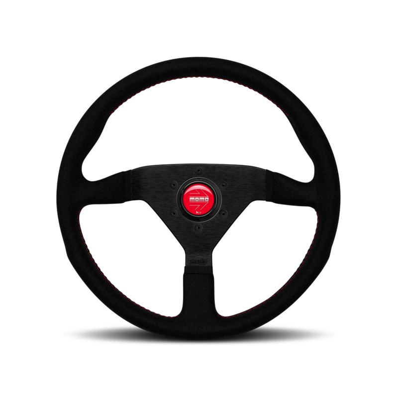 Momo Monte Carlo 320mm / 350mm Black Alcantara Suede Steering Wheel