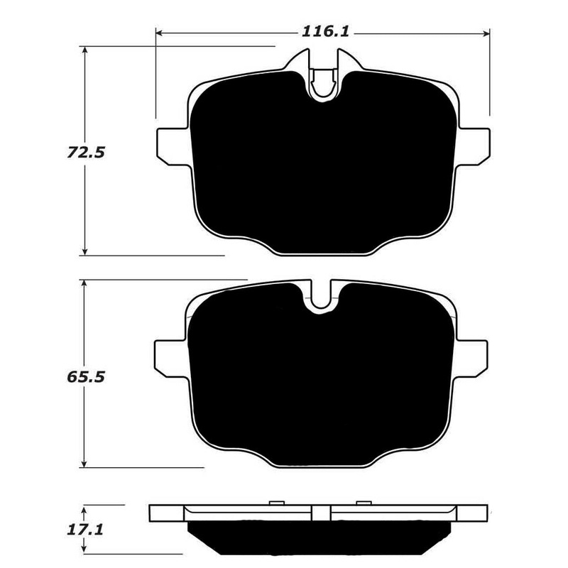 Porterfield Brake Pads for 2017 BMW Alpina B6 Gran Coupe