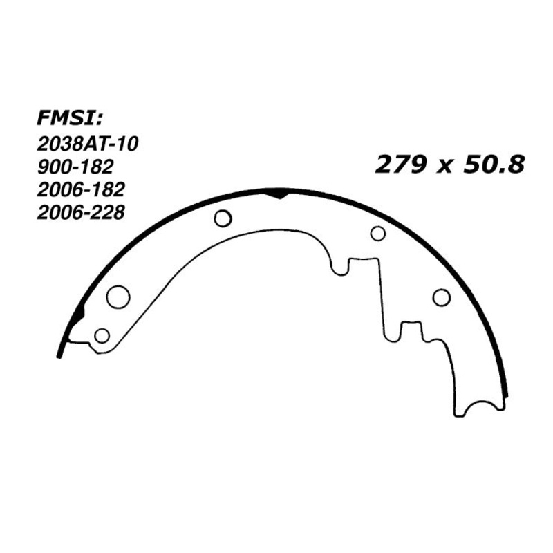 Porterfield Brake Shoes for 1953 CHEVROLET CORVETTE