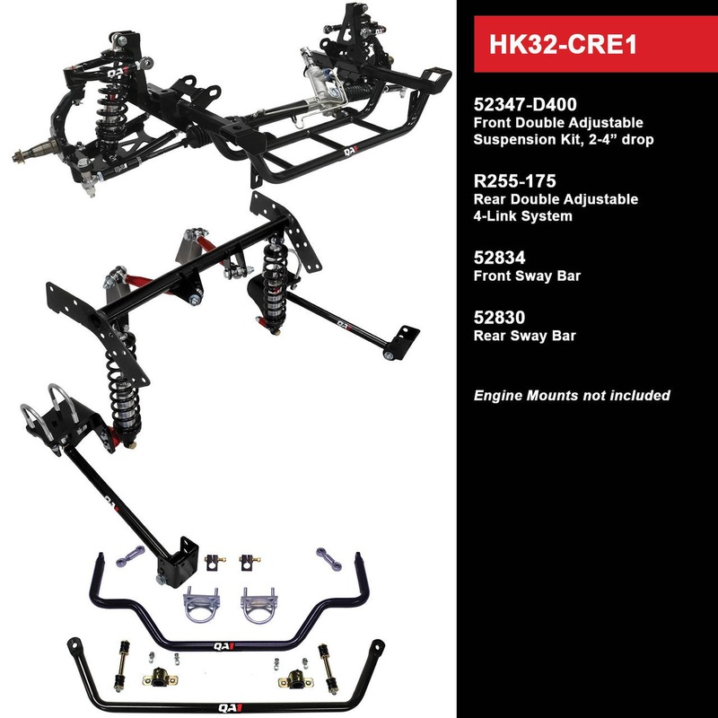 QA1 HK32-CRE1 Level 2 Full Vehicle Handling Kit 70-74 Mopar E-Body Double Adjustable 2-4in. Drop