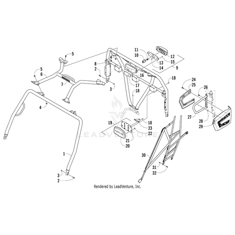 Support, Side Restraint – Right By Arctic Cat