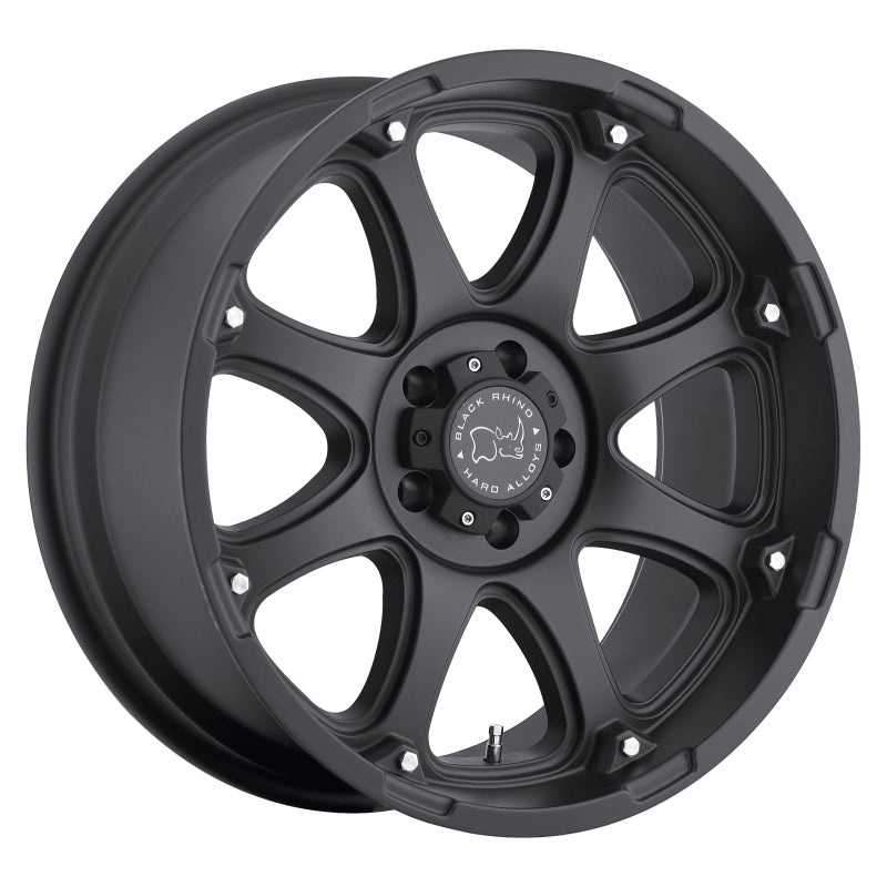 18×9.0 Black Rhino Glamis Matte Black Wheel