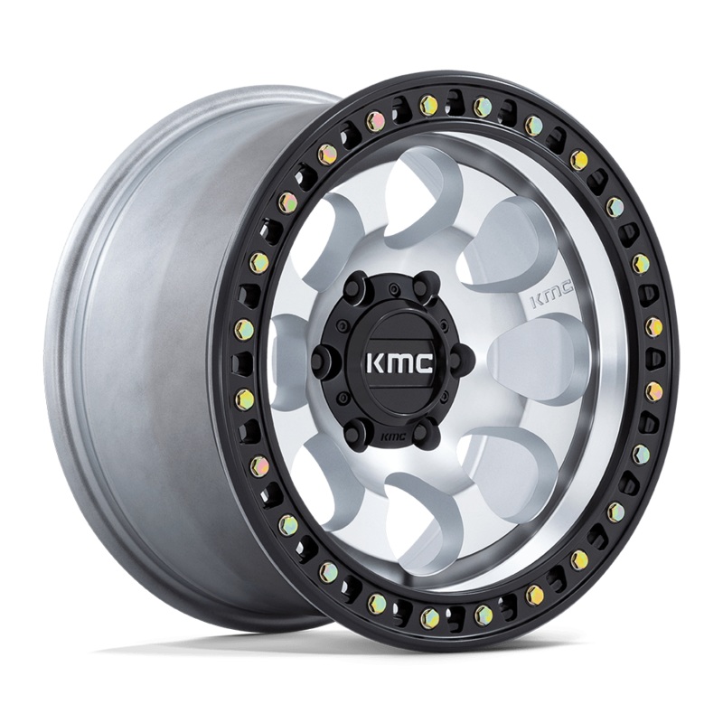 KMC Wheels KM550 Riot SBL 17″ 5×127 Machined With Satin Black Lip