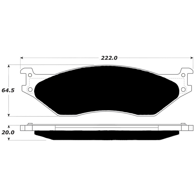 Porterfield Brake Pads for 2010 FORD F550 Super Duty