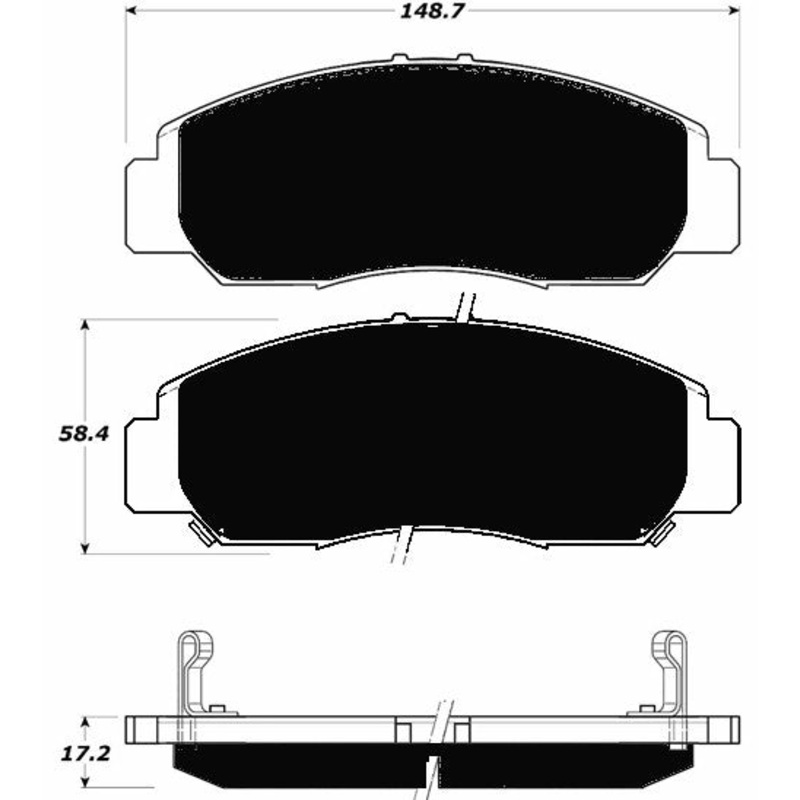 Porterfield Brake Pads for 2010 HONDA CIVIC Sedan GX