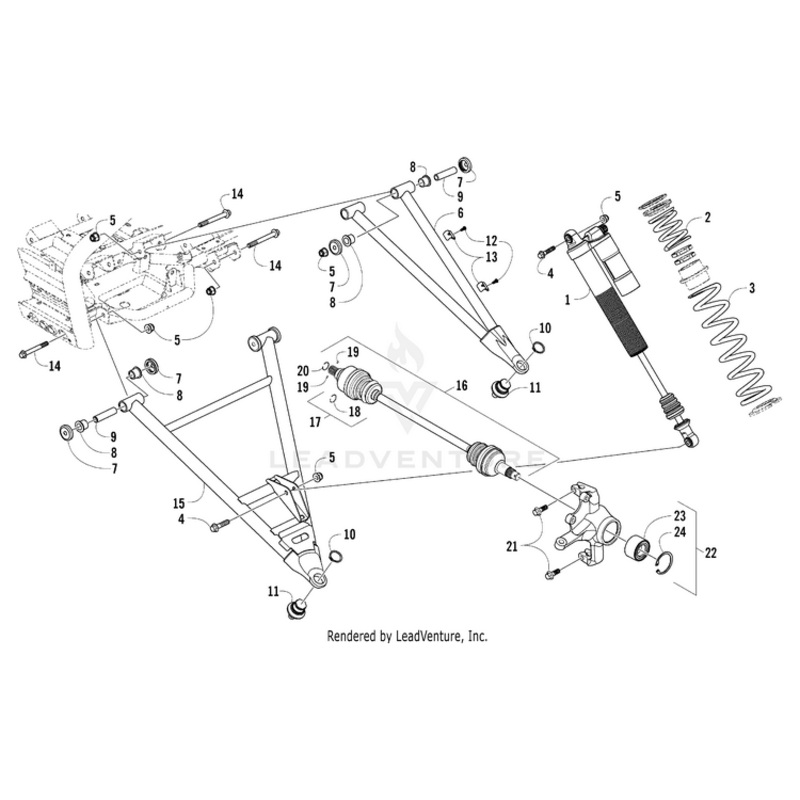 Spring, Front-Tender-Ptd White By Arctic Cat