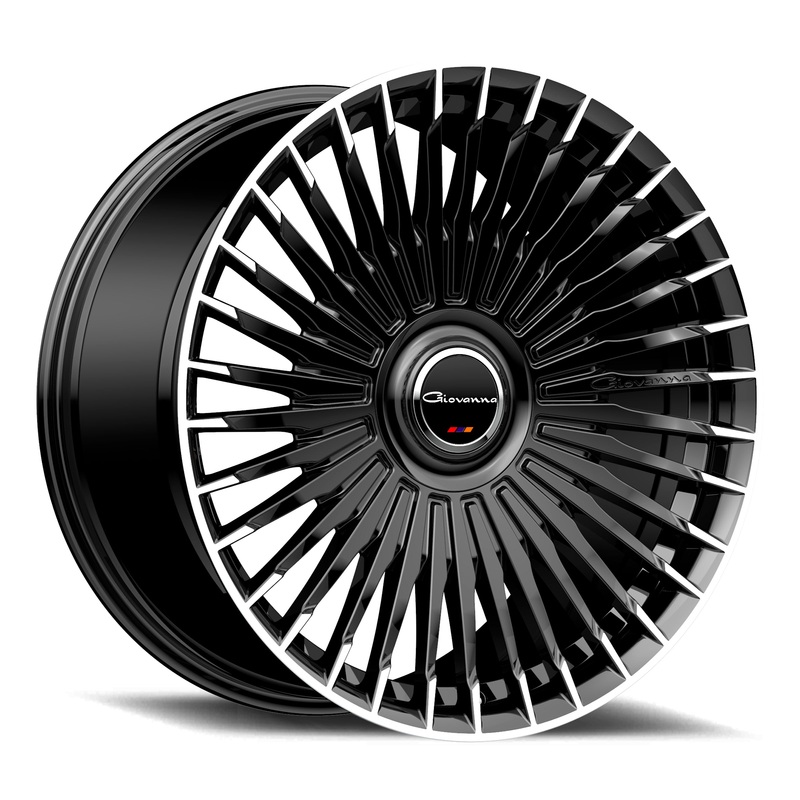22×10.5 Giovanna Tulum Gloss Black w/ Machined Face