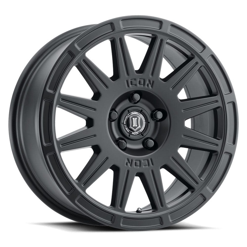 ICON Alloys Ricochet 17″ 5×108 Satin Black