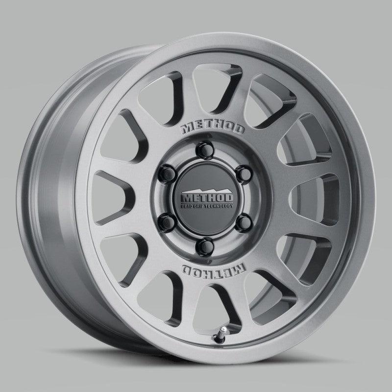 Method MR703 17×8.5 0mm Offset 5×5 71.5mm CB Gloss Titanium Wheel