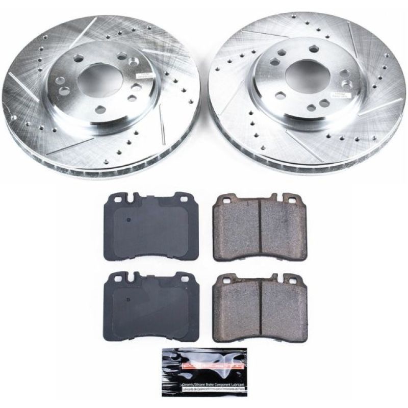 PowerStop Power Stop 92-93 Mercedes-Benz 500E Front Z23 Evolution Sport Brake Kit