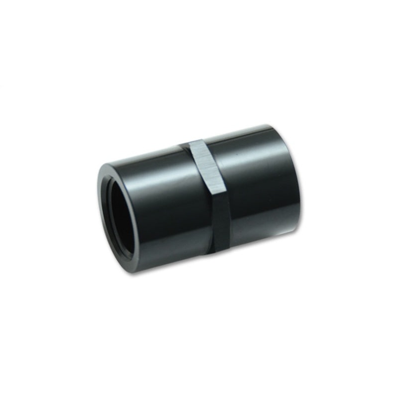 Vibrant 1/8in NPT Female Pipe Coupler Fitting – Aluminum