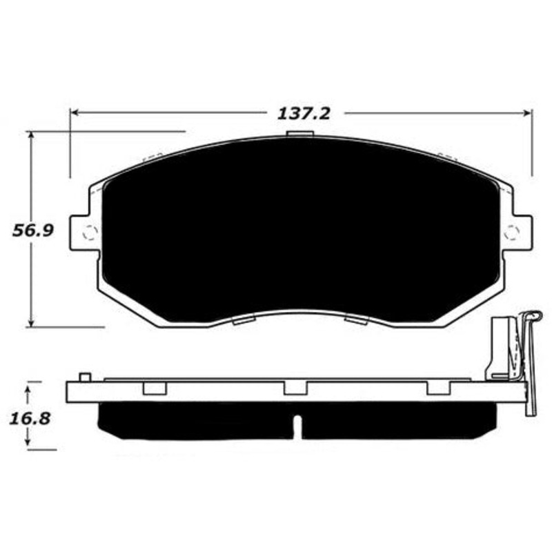 Porterfield Brake Pads for 2013 SUBARU IMPREZA COUPE