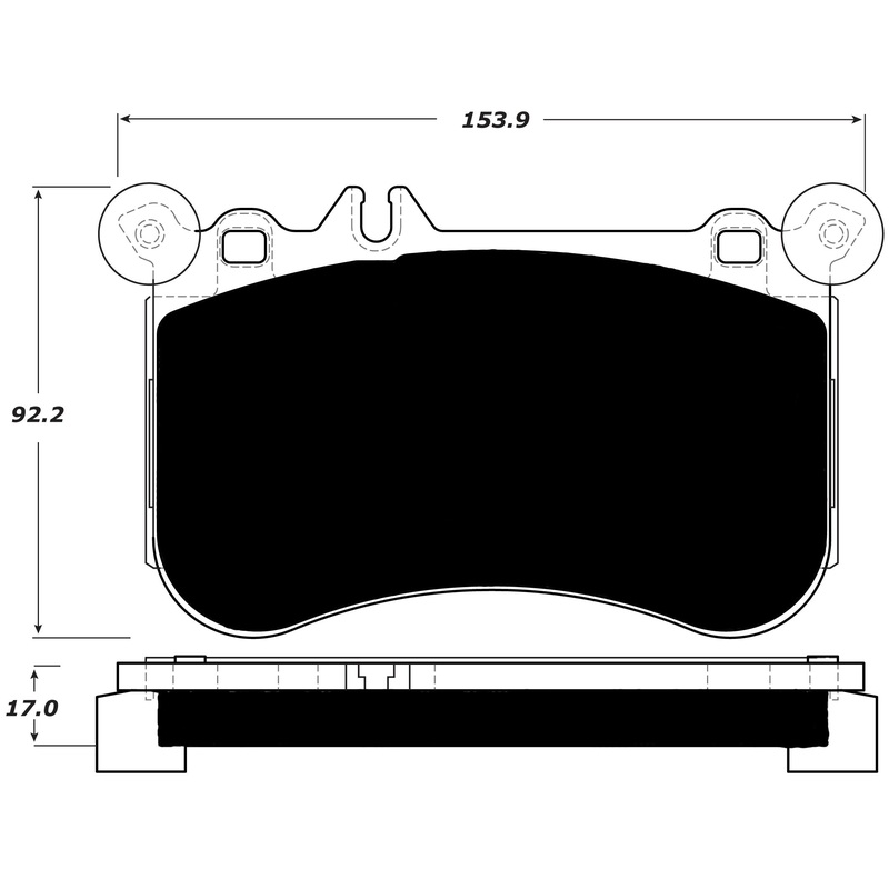 Porterfield Brake Pads for 2014 MERCEDES-BENZ CLS550