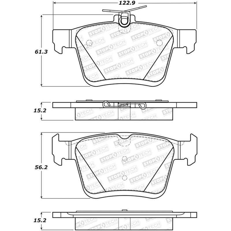 StopTech Street Brake Pads – Front/Rear