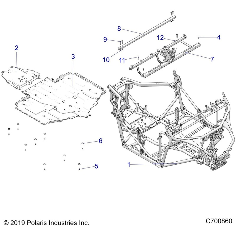 Weld-Frame Chassis,Blk by Polaris