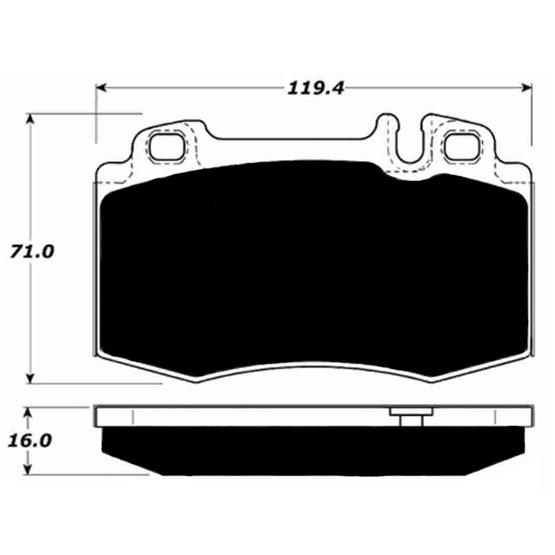 Porterfield Brake Pads for 2005 MERCEDES-BENZ CLS500