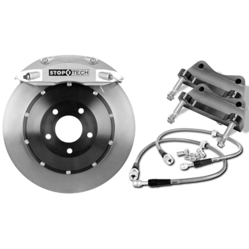 StopTech 15-19 Audi A3 Red Calipers Slotted Rotors Front Big Brake Kit