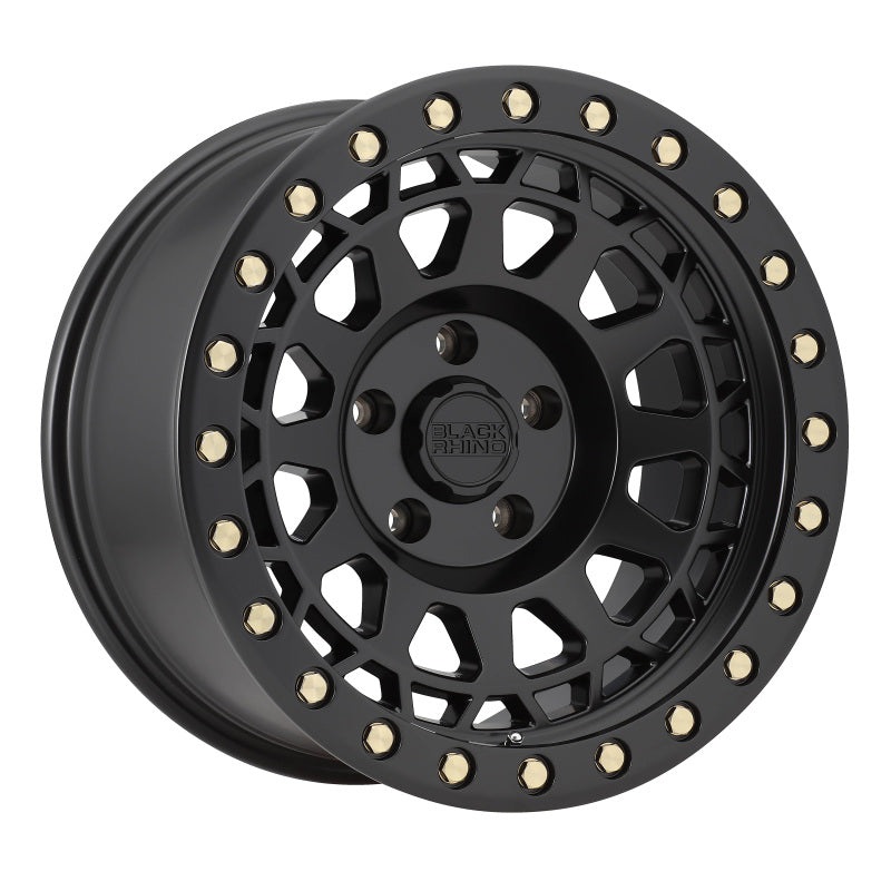 20×9.5 Black Rhino Primm  Matte Black w/Brass Bolts
