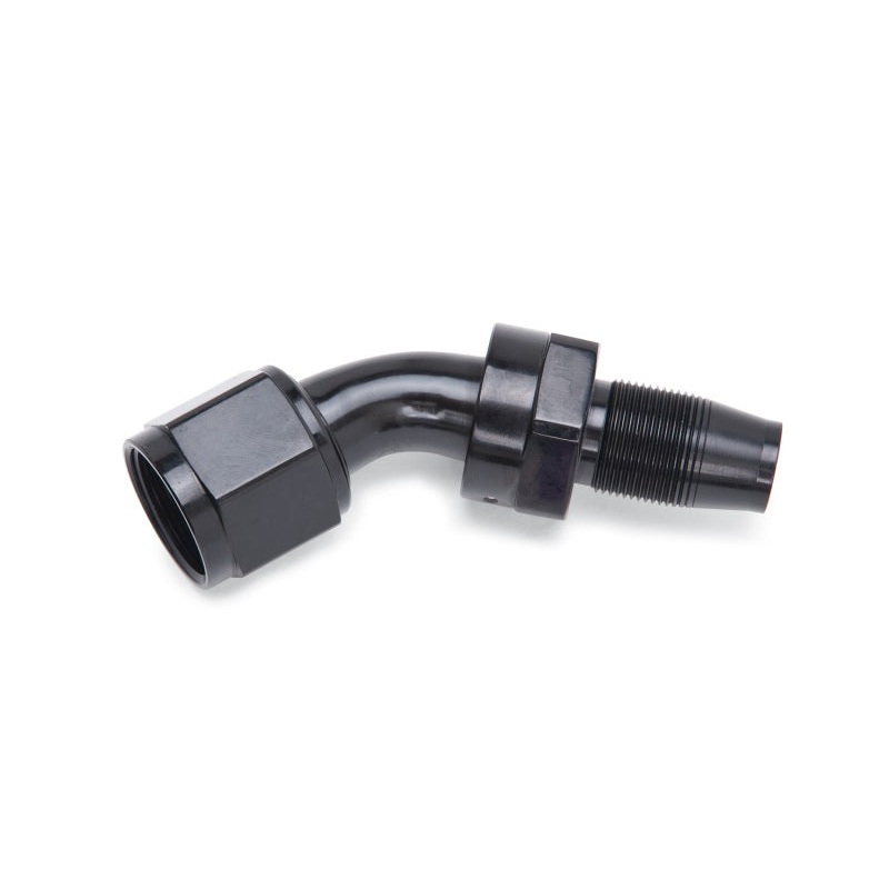 Russell Performance -8 AN 45 Degree Hose End Without Socket – Polished and Black