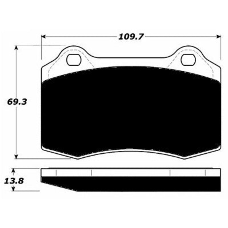 Porterfield Brake Pads for 2009 DODGE CHALLENGER SRT-8 6.4L HEMI