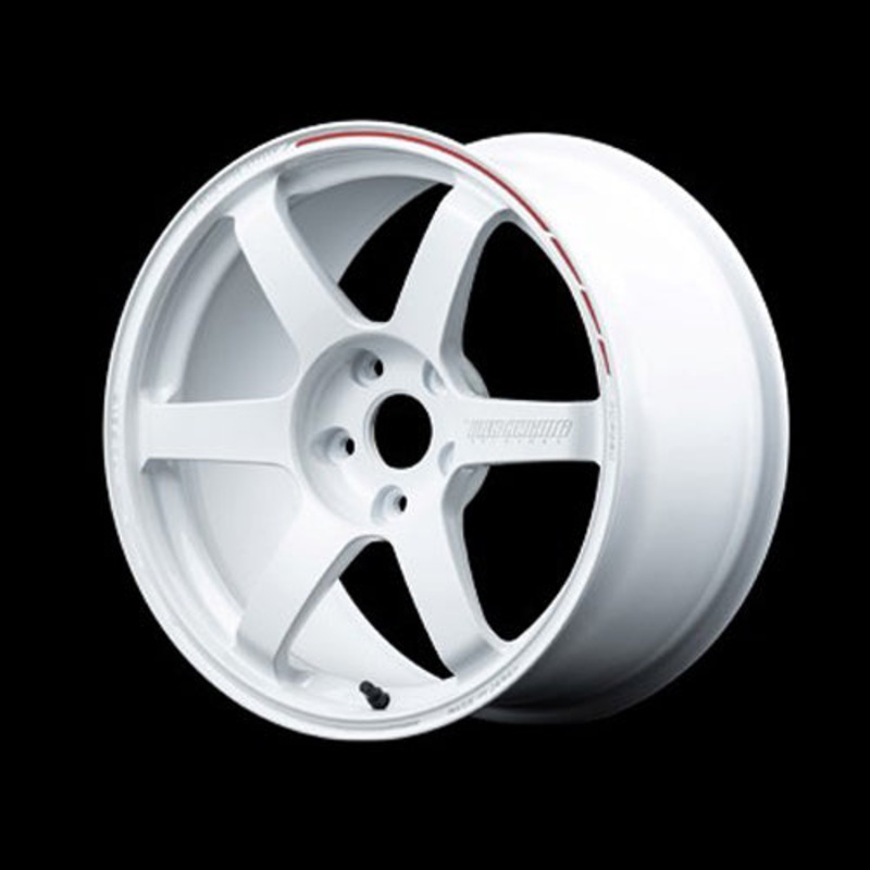 Volk Racing TE37 Saga S-Plus Time Attack Wheel – 18×10.5 +16 | 5×114.3 | Dash White / REDOT