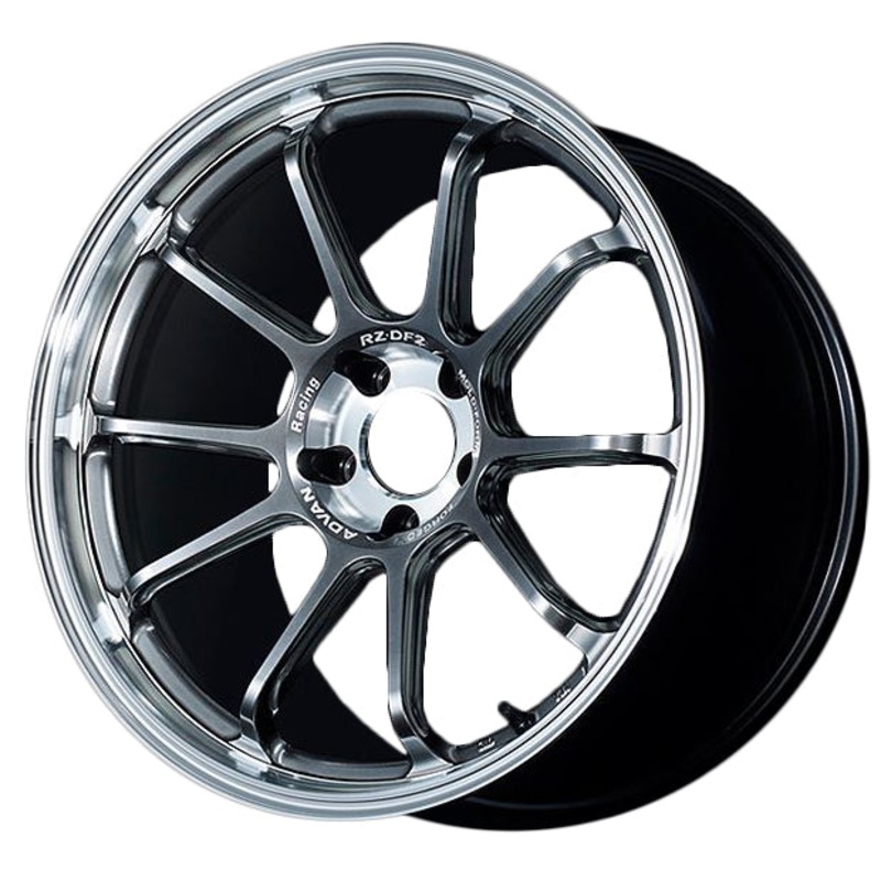 Advan RZ-DF2 Wheel (C-5 Concave) – 20×10.5 +15 | 5×114.3 | Diamond Cut & Hyper Platinum Black