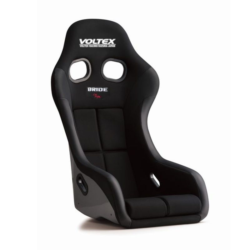 VOLTEX Racing x BRIDE ZETA IV Bucket Seat – Black Fabric | Super Aramid Black Carbon Shell