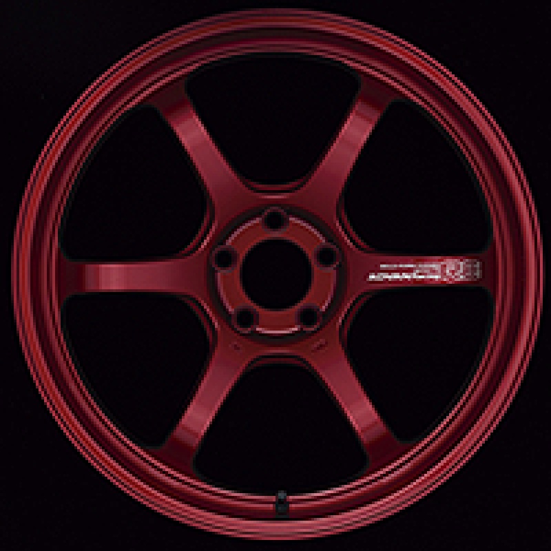 Advan R6 18×8.5 +45 5-114.3 Racing Candy Red Wheel