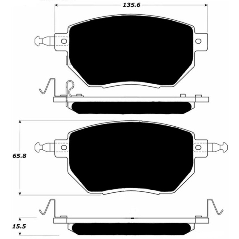 Porterfield Brake Pads for 2006 NISSAN MURANO
