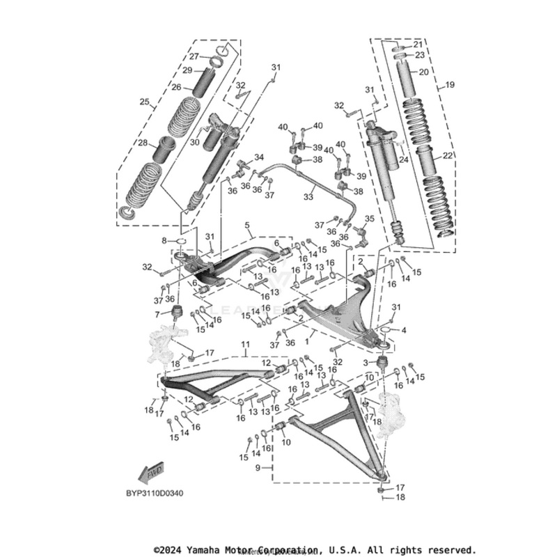 Front Suspension Assembly 2 by Yamaha