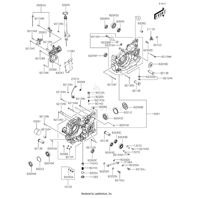 Stay,Start Motor Cable by Kawasaki