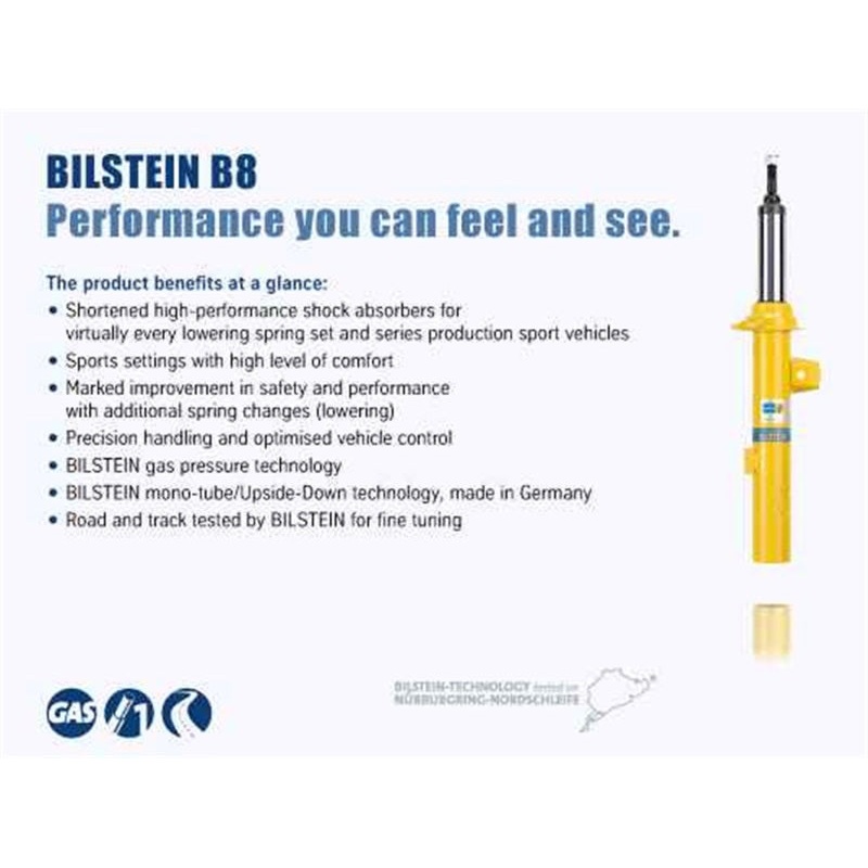 Bilstein B8 (SP) 06-11 BMW 323i/05-10 325i/07-12 328i/335i Front Left 36mm Monotube Strut Assembly
