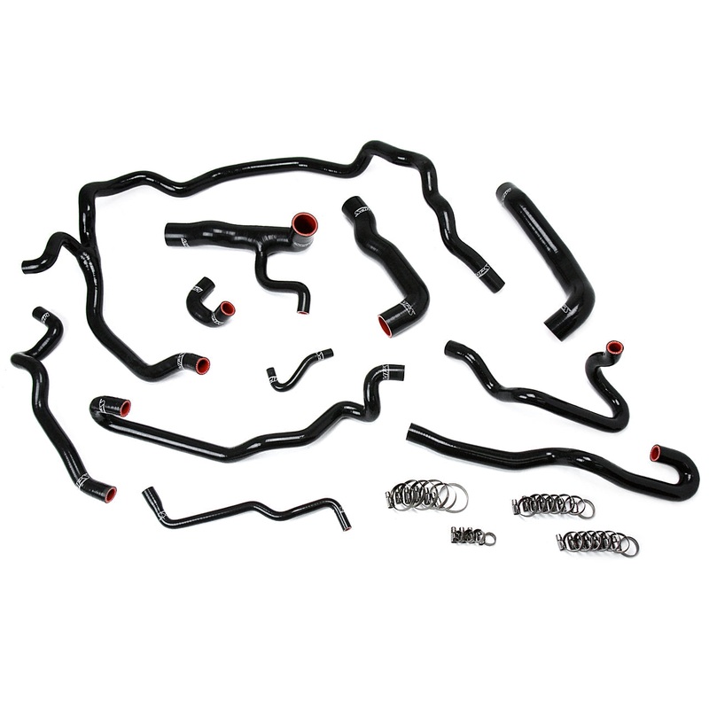 HPS Silicone Radiator + Heater Coolant Hose Kit | 2004 – 2005 BMW 530i (57-1552-BLK)