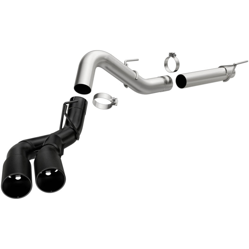 MagnaFlow CatBack 2018 Ford F-150 V6-3.0L Dual Exit Black Stainless Exhaust – MF Series