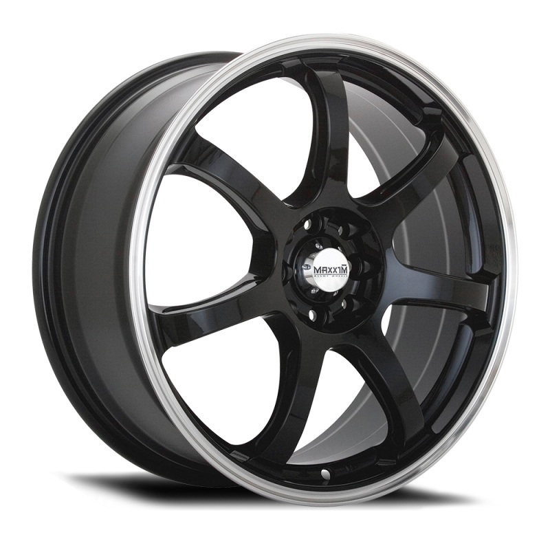 Maxxim Knight 15×6.5 8×100/114.3 ET38 Gloss Black Lip Polish