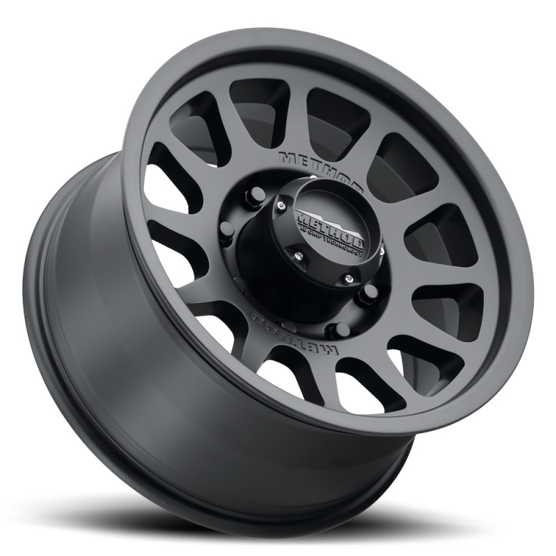 Method MR703 17×8.5 0mm Offset 8×6.5 130.81mm CB Matte Black Wheel