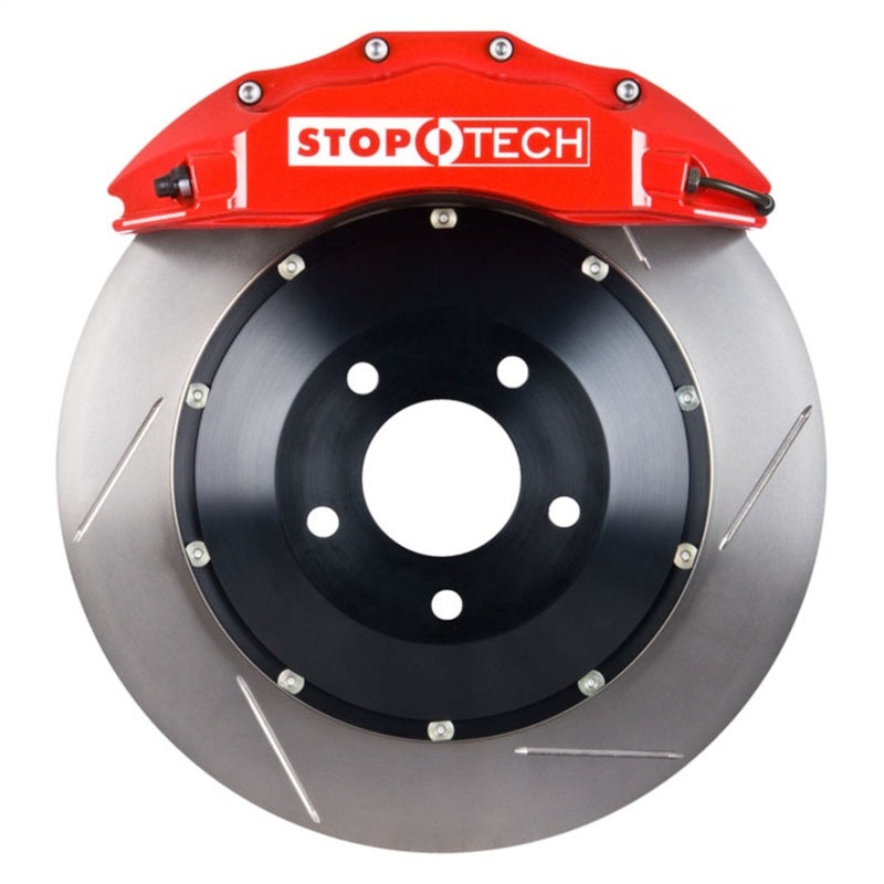 StopTech BMW 335i (F30) Front Big Brake Kit w/Red ST-60 Calipers Slotted 380X32 Rotors/Pads/SS Lines