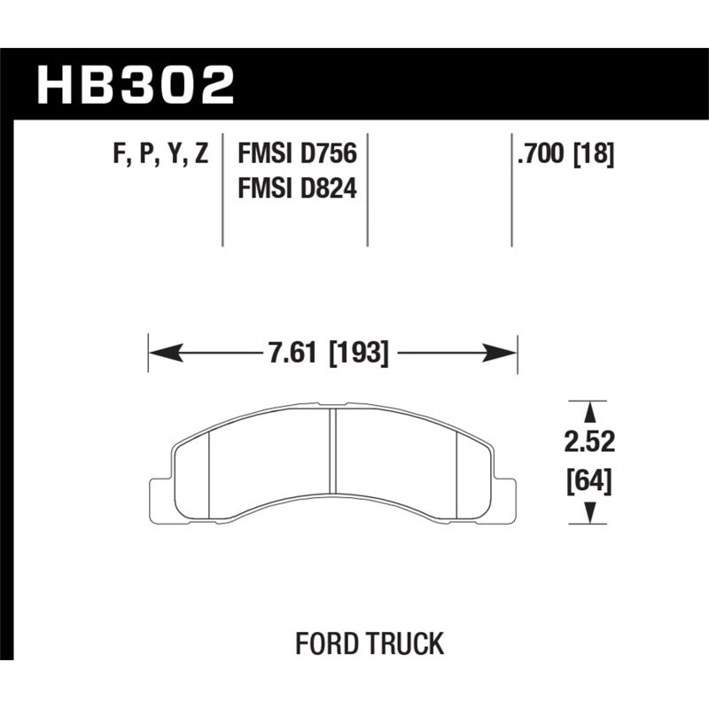 Hawk Super Duty Street Brake Pads