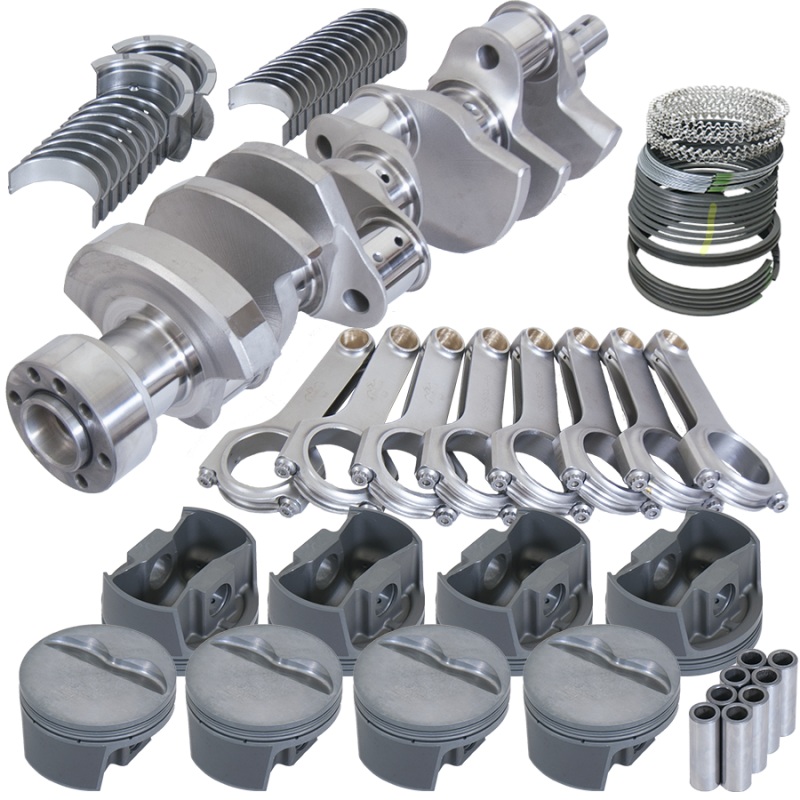 Eagle Chevy 350 1Pc 3.750in Crank 5.700in H-Beam -5cc Flat Top 4.060in Pistons Balanced Assembly