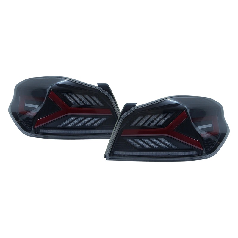 OLM 15-21 WRX / STI Y-Spec LED Taillights (Smoke Lens Red Optic) | E.47004.1-SR