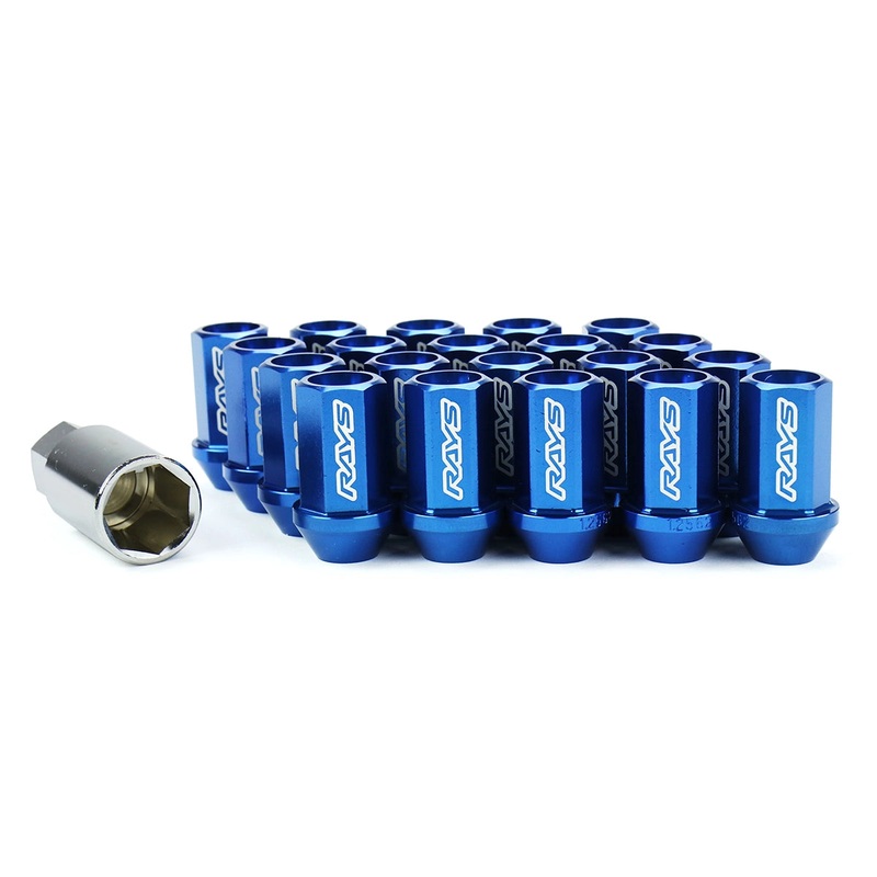 Volk Racing Dura-Nut L42 Straight Type Lug Nuts 12×1.25 Blue – Universal | WDURA4212125U