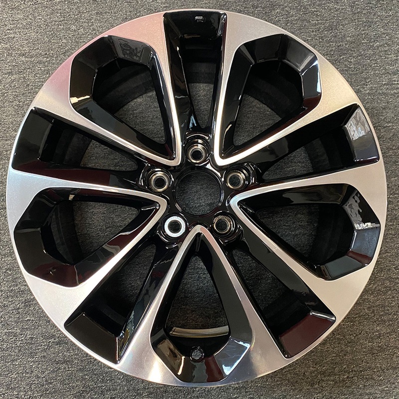 18″ New Single Machined Black Wheel For Honda Accord 2013-2015 OEM Quality Factory Alloy Rim