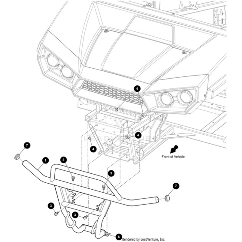 Brushguard Stampede Black Text-Weld by Arctic Cat
