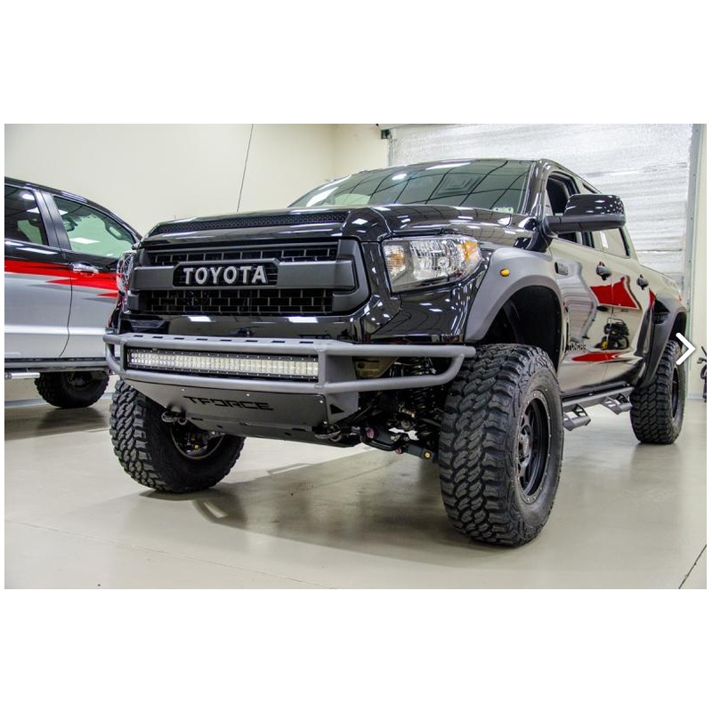 N Fab 2014-17 Toyota Tundra M-RDS Radius Pre-Runner Front Bumper w/ Multi-Mount for LED Light(s) Gloss Black