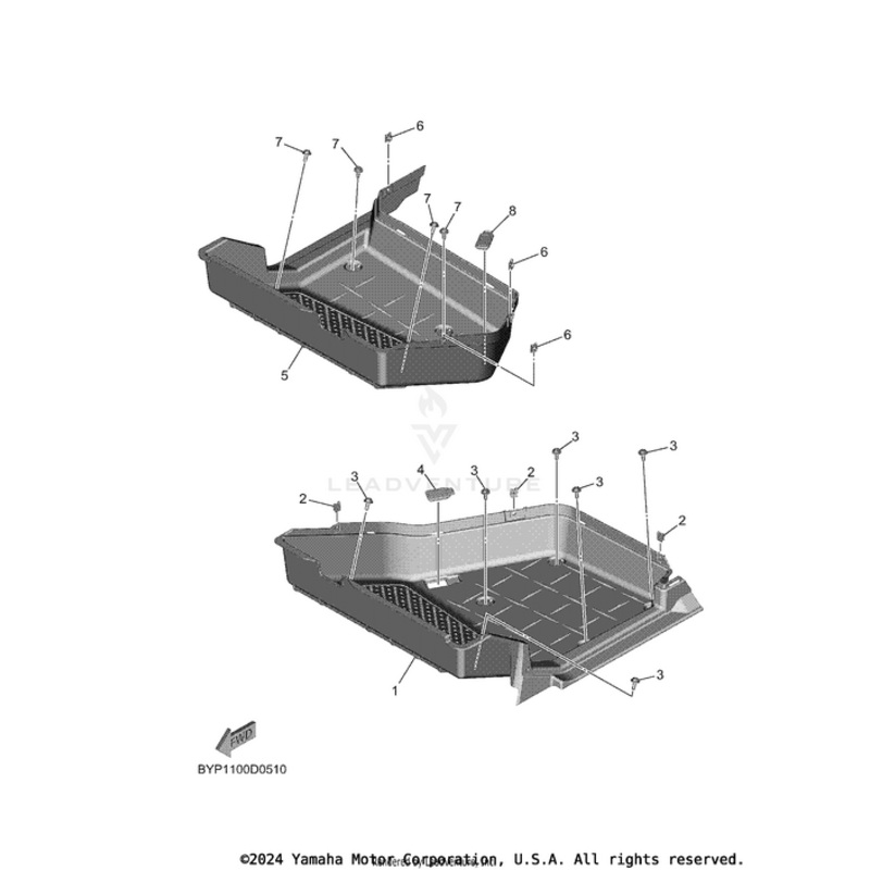Rear Footrest 1 by Yamaha